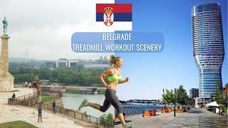 Treadmill Workout Scenery | Danube BELGRADE SERBIA БЕОГРАД СРБИЈА | Virtual Run