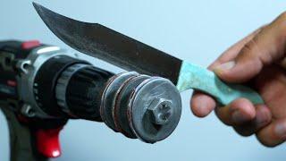 How to sharpen knives to razor sharpness.