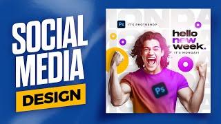 Social Media Design In Photoshop (Step by Step)!!!