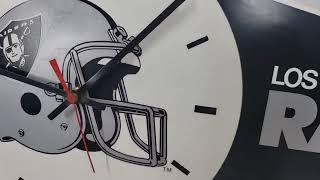 Vintage Los Angeles Raiders Clock Testing for eBay listing