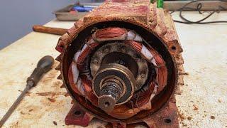 Amazing Technique Old Broken Electric Motor Restoration