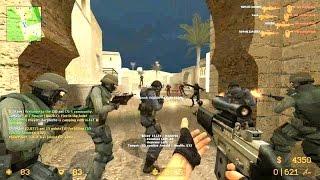 Counter Strike Source Zombie Riot mod online gameplay on Dust 1 map