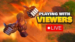  PLAYING FORTNITE GAMES WITH VIEWERS + Interaction (Fortnite Livestream)