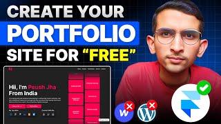 How to Create Portfolio Website For Free using Framer | Peush Jha