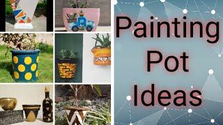 Pot Painting Design Images | Painting Pot ideas || Painting Pot Gallery