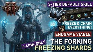 【Forking Freezing Shards】feels like "Nimis" in PoE 2! S-Tier Default Skill clears end game with 4L!