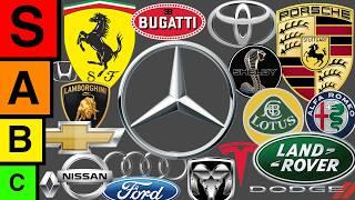 Ranking Every Car Brand (Worst to Best ft. @ExhaustedAuto)