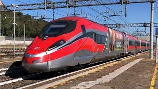 TRENI VELOCI IN transito a Monselice: FRECCIAROSSA E TRENI MERCI!