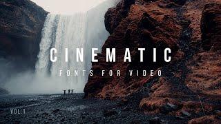 Best Cinematic Fonts 2021 - Volume 1