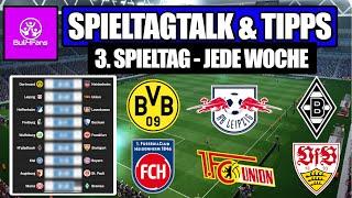 1. BUNDESLIGA TIPPS & TALK 3. SPIELTAG 2024/25 JEDE WOCHE ⤵️ 1. Bundesliga 3. Spieltag Prognose