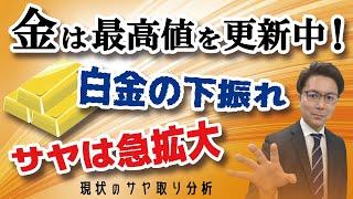 金は最高値を更新中！白金の下振れ、サヤは急拡大、現状のサヤ取り分析！（2024.10.31配信）