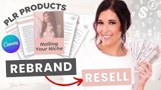 How to Rebrand + Resell Digital Products with Canva | PLR Products | EBooks (Quick & Easy Tutorials)