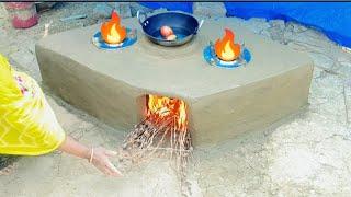 Chulha banane ka tarika || mitti chulha kaise banate hain || multiply clay stove 3 in 1 #chulha