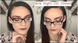 Date Night Cut Crease | Glasses Makeup | Blushed