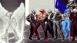 [KOF Mugen] Real Ghost QS Vs Bosses Orochi, Rugal Team | 1 Vs 8