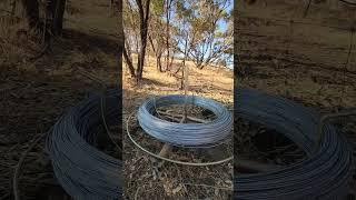 Farm Fencing with the Spinning Jenny #youtubeshorts #youtube #animals #farming