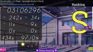 osu! Marshmello x Lil Peep - Spotlight [Gabe's Hard] DTHR