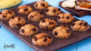 Banana Zucchini Chocolate Chip Muffins