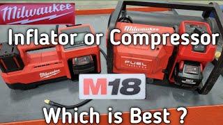 Milwaukee M18 Inflator 2848-20 VS M18 Fuel Quiet Air Compressor 2840-20. Which Is Best For You?