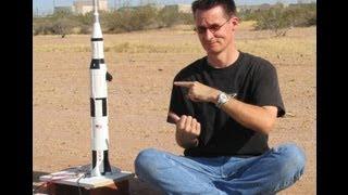 Saturn V Model Rocket with Onboard Video