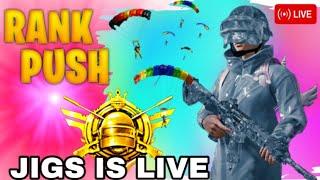 CONQUEROR RANK PUSH  BGMI LIVE STREAM #bgmi  #jigsislive #livestream #jigsgaming