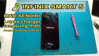 infinix smart 5 turns itself off | take off the dead charger