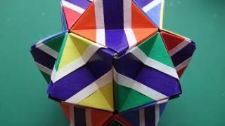 origami - modular - flowered sonobe (Meenakshi Mukerji) - tutorial - dutchpapergirl