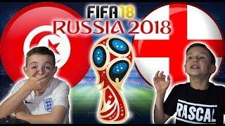 WORLD CUP 2018 | ENGLAND VS TUNISIA | FIFA 18 SCORE PREDICTOR!