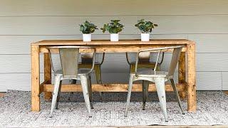 Simplest Farm Table with FREE PLANS