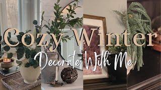 Cozy Winter Decorating After Christmas | Living Room & Dining Room Refresh