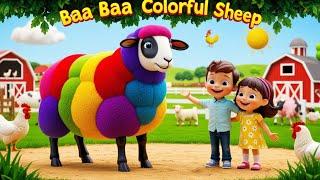 " Ba Ba Colorful Sheep: A Vibrant Adventure in Kids' Nursery Rhymes! "