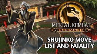 Mortal kombat Unchained Shujinko Move List And Fatality