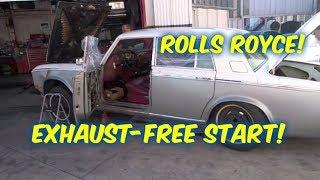 Rolls Royce Silver Shadow II Start-up NO EXHAUST! LOUD!! Don't miss this!!