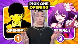 CHOOSE ONLY ONE ANIME OPENING IN 5 SECS (HARDEST CHALLENGE)