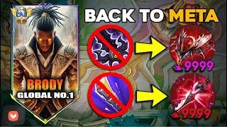 BRODY NEW KING OF LIFESTEAL & SUSTAINABILITY BUILD (OUTPLAY MOVES) 100% IMMORTAL GUIDE - MLBB