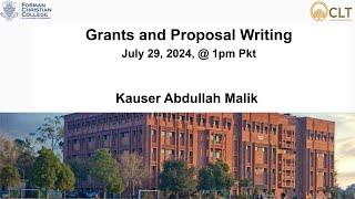 Grants and Proposal Writing