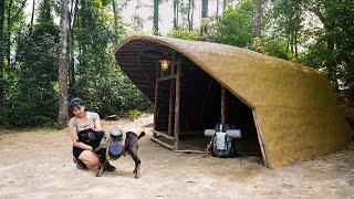 Build a Dugout House with a Dirt Roof - Emergency Shelter in a Hurricane, Part 1