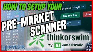  HOW TO SCAN FOR STOCKS PREMARKET - PREMARKET SCANNER SETUP