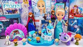 Unboxing Disney Frozen Toys Collection ASMR | Disney Princess Elsa's Blue Luxury Castle Review