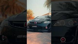 Stunning Modified Black Honda Civic with Custom Upgrades | Big Alloys, Lowered Suspension & More #fy