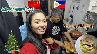 Filipino Cooked Sinigang for Chinese girl in Hong Kong | A Heartwarming Christmas Day ️