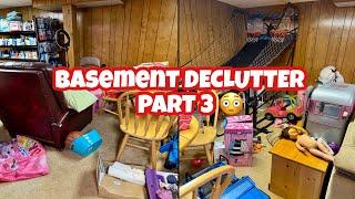 BASEMENT DECLUTTER/ Back in the basement to finish up decluttering and cleaning up