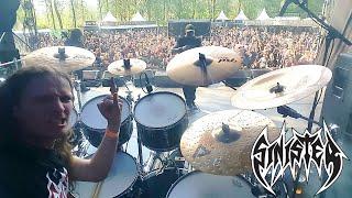 SINISTER band - Neurophobic - LIVE on Graveland festival (DRUM CAM)