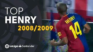 TOP Goals Thierry Henry LaLiga Santander 2008/2009