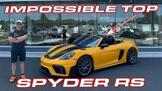 SPYDER RS DELIVERY * FIRST DRVE * AND the impossible top removal