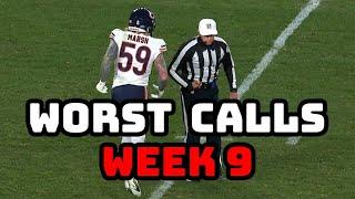 Worst Referee Calls of Week 9 | Top 8 Missed calls | NFL 2021