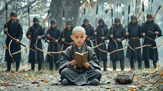 Evil men besieged the Shaolin Temple, but the five-year-old monk was a master and fought them off.