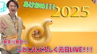 【LIVE】2025年もよろしく！！元日あけおめLIVE【ぞうさんパクパク】【大食い】