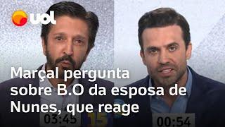 Debate UOL/Folha: Pablo Marçal questiona Nunes várias vezes sobre B.O da esposa: 'Como você é baixo'