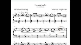 18. Inquiétude - Burgmuller Series | Piano Sheet Music